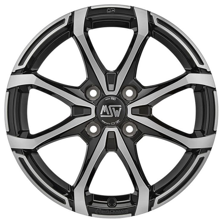 Alu kola MSW X4 5,5x14 4x100 ET35 63,4 černá WheelsUp