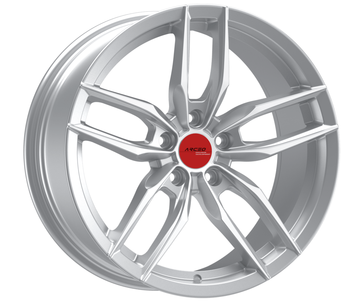 Alu kola Arceo Madrid 8.5x18 5x112 ET37 Silver Diamond WheelsUp