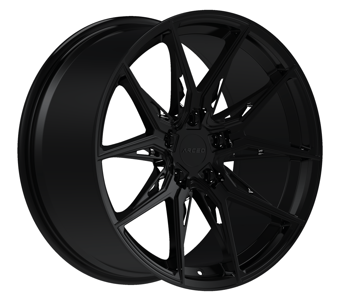 Alu kola Arceo Marseille 10x20 5x120 ET40 Matt Black WheelsUp