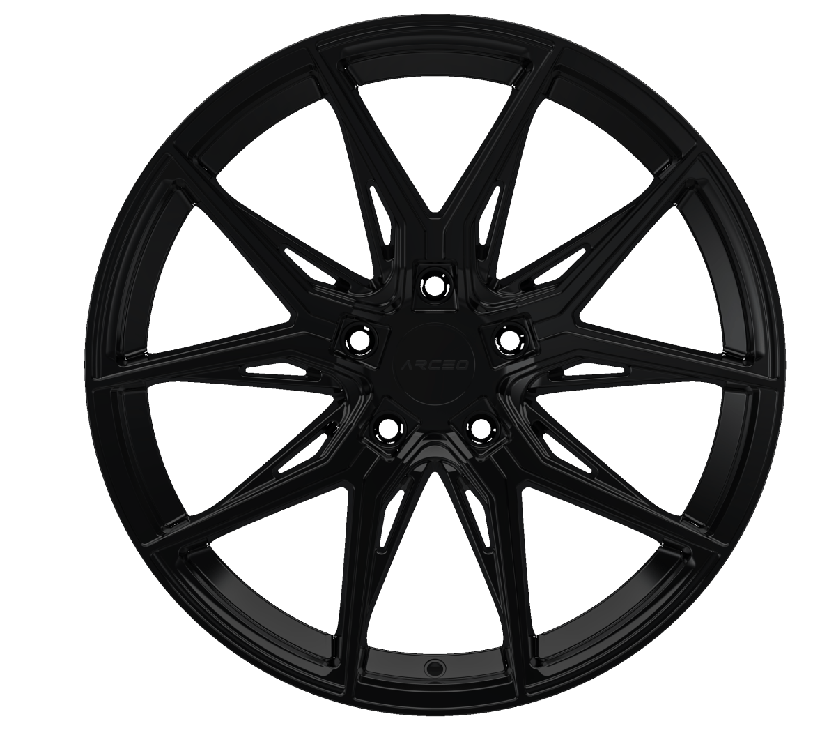 Alu kola Arceo Marseille 10x20 5x120 ET40 Matt Black WheelsUp