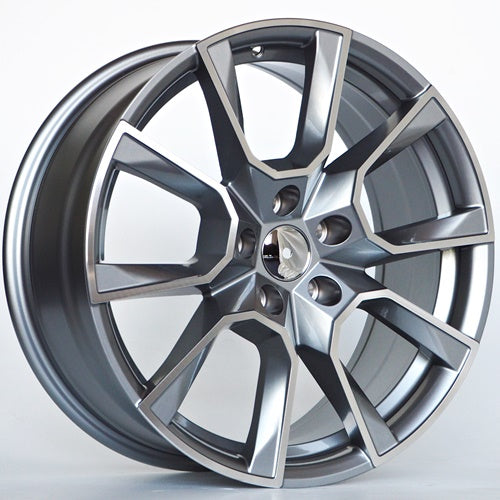 Alu kola Racing Line Sila 8x18 5x112 ET40 Grey Face Machined WheelsUp